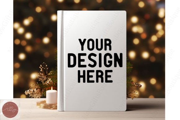 Book Cover Mockup Christmas Mockup 18