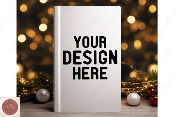 Book Cover Mockup Christmas Mockup 21: A Festive Design Asset for Seasonal Branding
