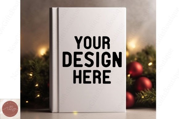 Book Cover Mockup Christmas Mockup 3 for Crafting & Christmas Amp Magic