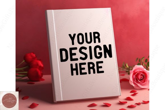 Book Cover Mockup Valentine Mockup 26 for Seasonal Branding and Marketing Visuals