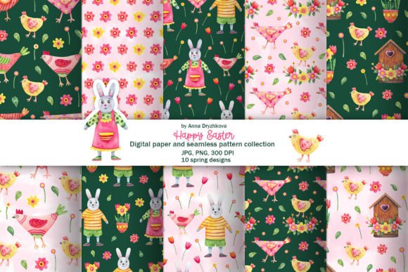 Happy Easter Pattern & Digital Paper: A Visual Designer’s Review for Content Publishers