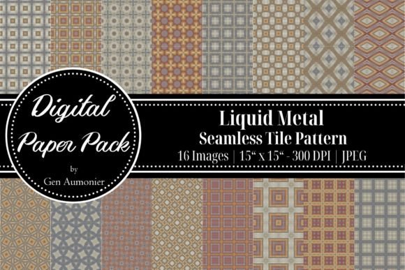 Liquid Metal Seamless Tile Patterns Review