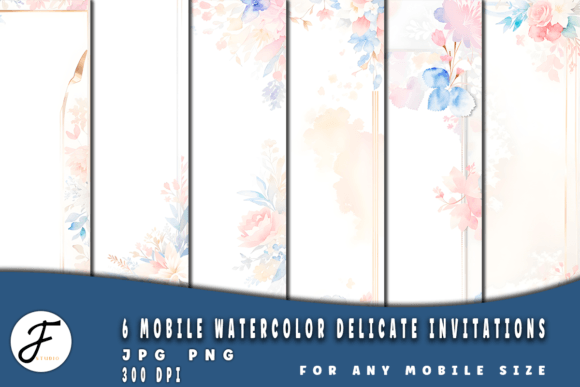 Mobile Delicate Invitations: Elegant Backgrounds for Local Branding and Packaging
