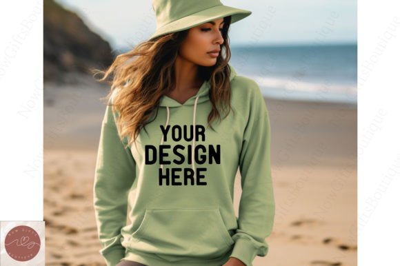 Reviewing Christmas Gildan 1800 Hoodie Mockup 40